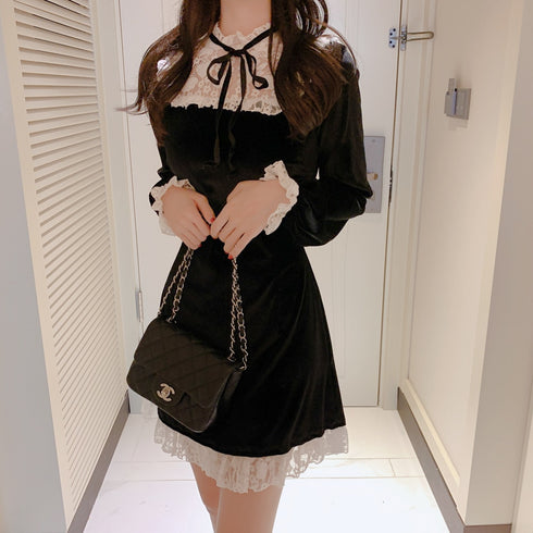 ベルベットガーリーワンピース