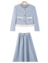パステルブルーレディセットアップ