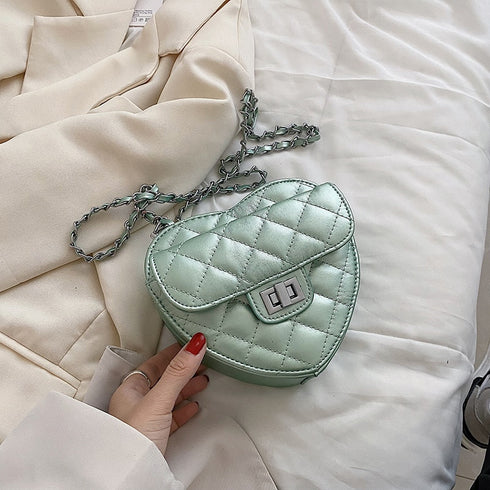 キルティングハートバッグ