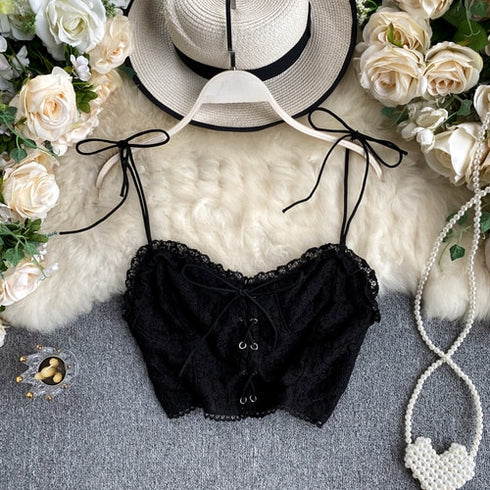 編み上げレースキャミソール