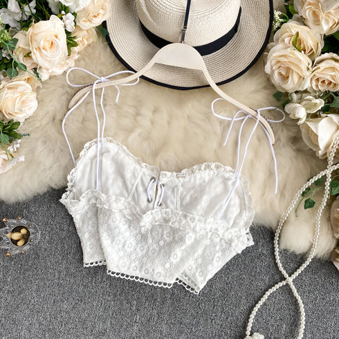 編み上げレースキャミソール