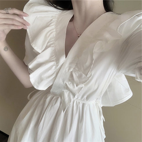 ダブルフリルワンピース