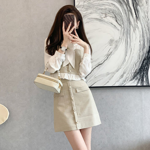 ベージュフレンチセットアップ