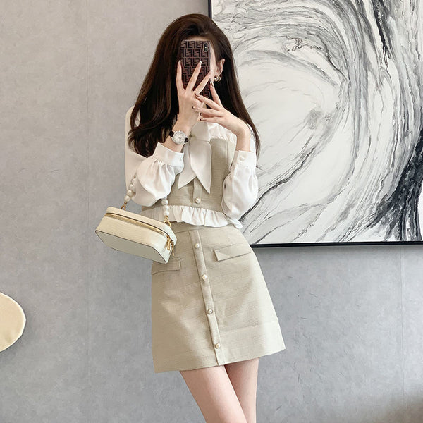 ベージュフレンチセットアップ