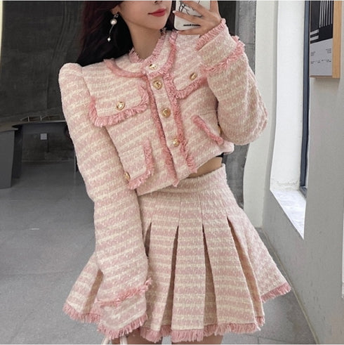 ツイードパステルアイドルセットアップ