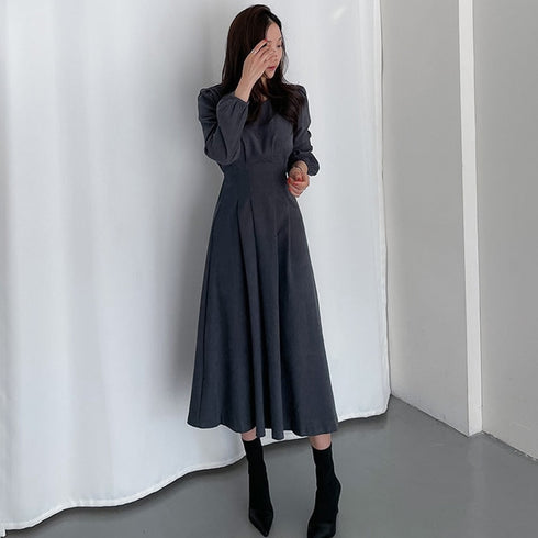 ウエストマークシンプルワンピ