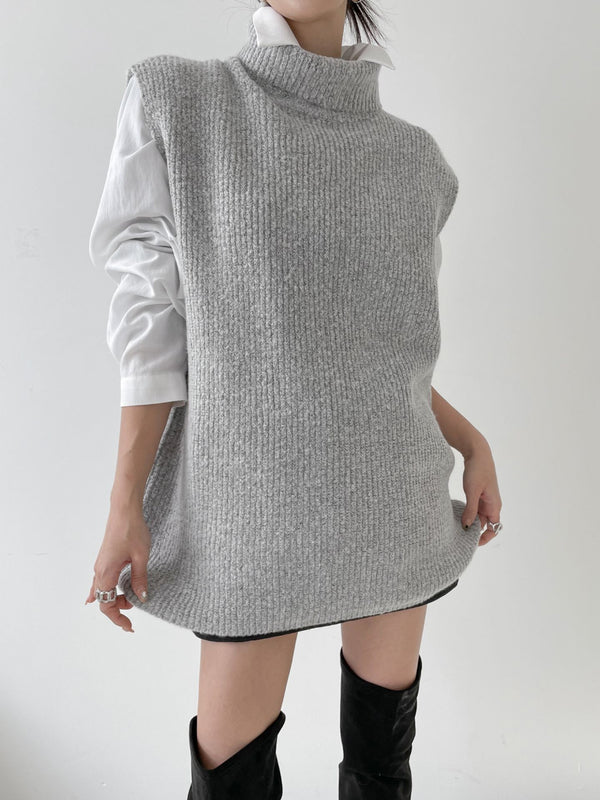 ニットベルトワンピース