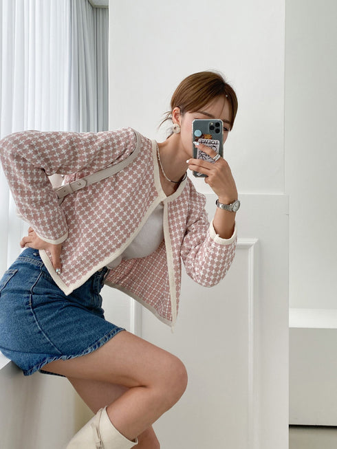 クロップツイードジャケット