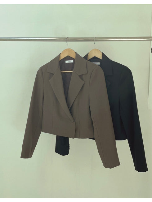 クロップジャケットロングスカートセットアップ