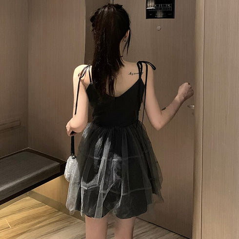 ふわシフォングレーワンピ