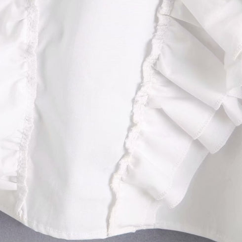 リボンフリルブラウス