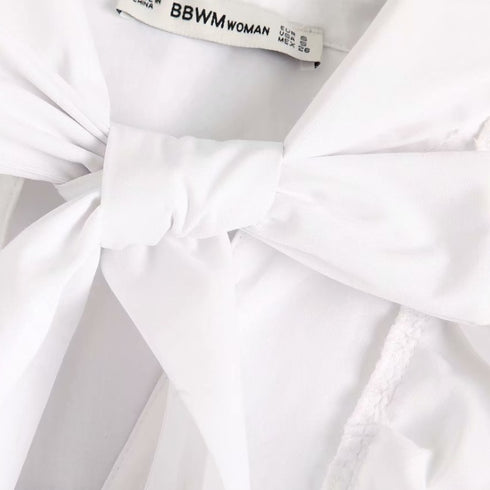 リボンフリルブラウス