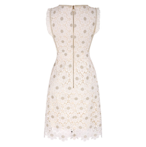 フラワーフリルスリーブワンピ