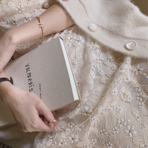 レースヴィンテージロングワンピース